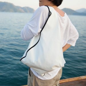Beyaz BeeBag – Tasarım, El işi, Kumaş Çanta